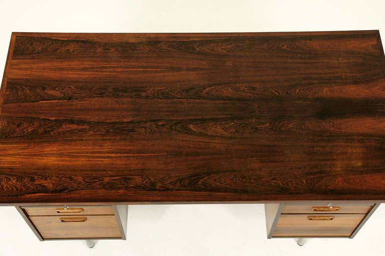 Danish Mid Century Modern Rosewood Desk BFB 1