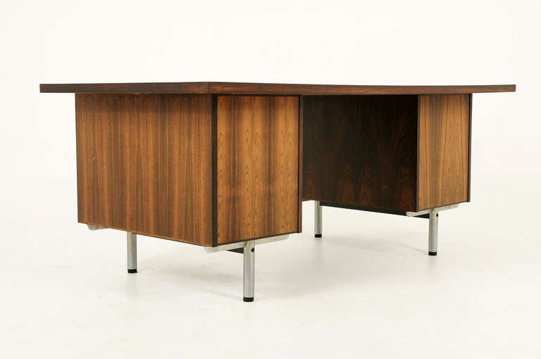 Danish Mid Century Modern Rosewood Desk BFB 3