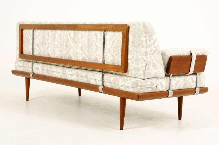 Teak Minerva Sofa Daybed by Peter Hvidt & Orla Molgaard-Nielsen In Good Condition In Vancouver, BC