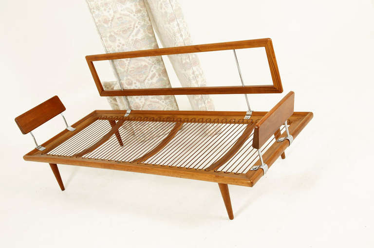 Teak Minerva Sofa Daybed by Peter Hvidt & Orla Molgaard-Nielsen 1