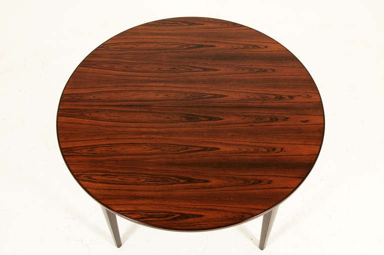 Scandinavian Modern Danish Mid Century Modern Rosewood Dining Table by Omann Junior 299-KK967