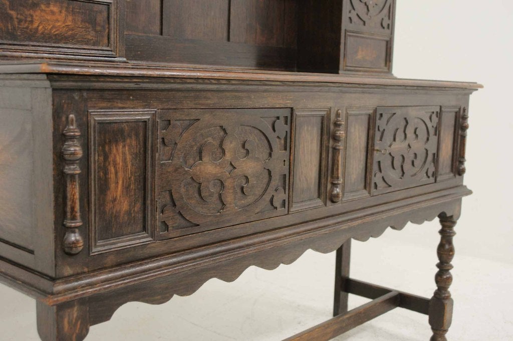 Scottish 17th Century Style Oak Welsh Dresser