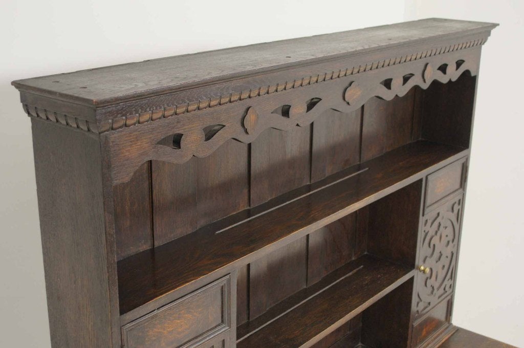 20th Century 17th Century Style Oak Welsh Dresser