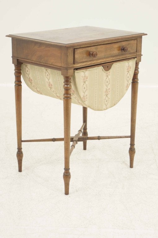 Scottish Victorian Mahogany Sewing or Work Table