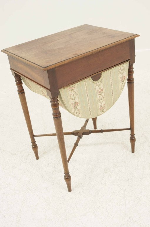 Victorian Mahogany Sewing or Work Table 1