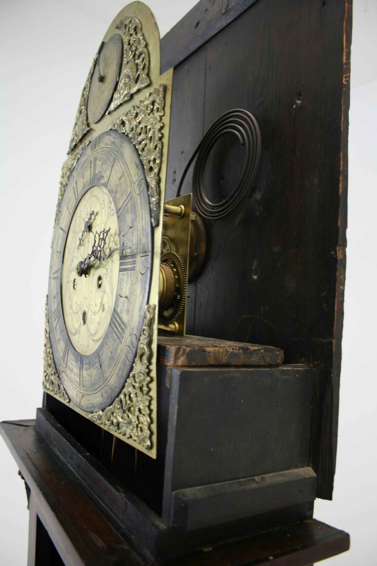 Antique Scottish Georgian Mahogany Tall Case Grandfather Clock, 1820 2