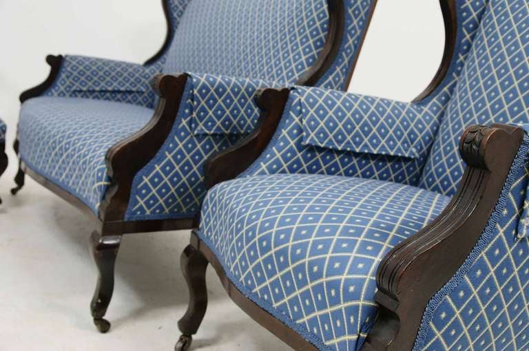 3-Piece Victorian Mahogany Parlor Suite 3