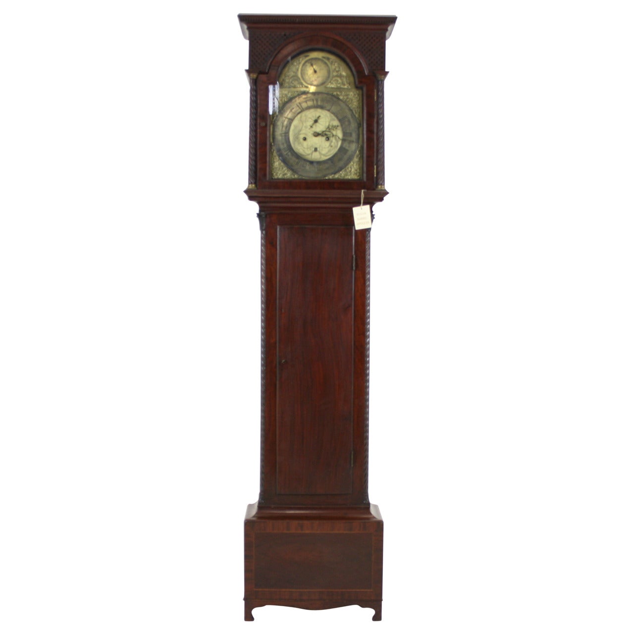 Antique Scottish Georgian Mahogany Tall Case Grandfather Clock, 1820