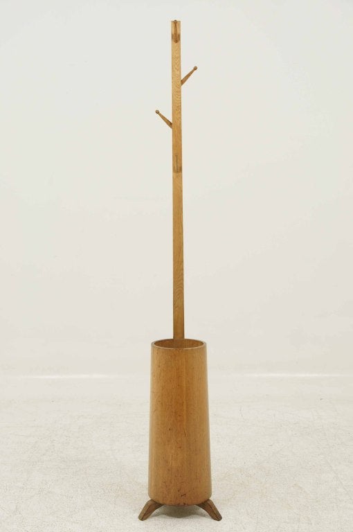 Oak Stick Stand / Coat Rack