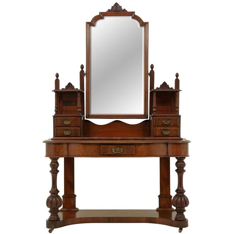 Victorian Mahogany Dressing Table / Vanity