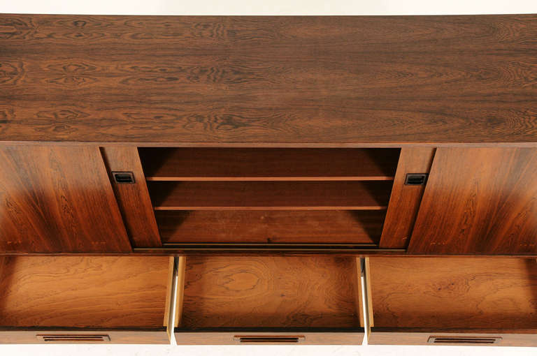Mid Century Modern Danish Rosewood Sideboard Credenza 1
