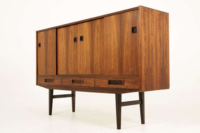 Mid Century Modern Danish Rosewood Sideboard Credenza 5