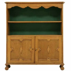 Early 20th Century Oak Open Bookcase
