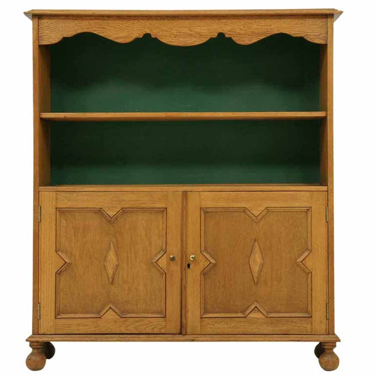 Early 20th Century Oak Open Bookcase