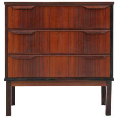 Gorgeous Danish Modern  Rosewood Bedside Nightstand Table