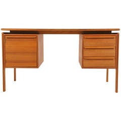 Vintage Danish Modern Teak Writing Desk