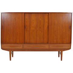 Vintage Danish Modern Teak Sideboard Credenza