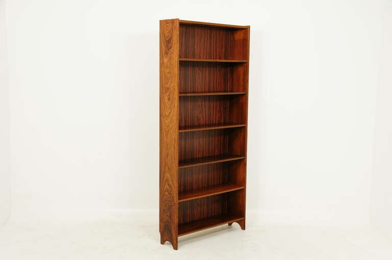 Danish Modern Rosewood Open Bookcase Shelf