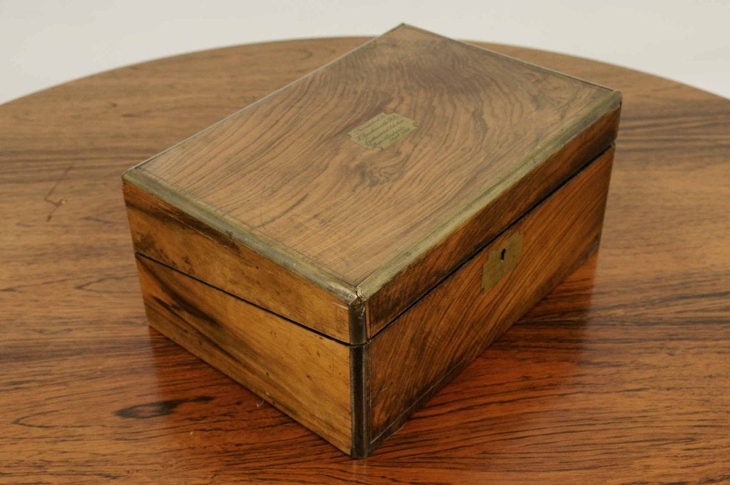 Brass Bound Writing Box/Desk