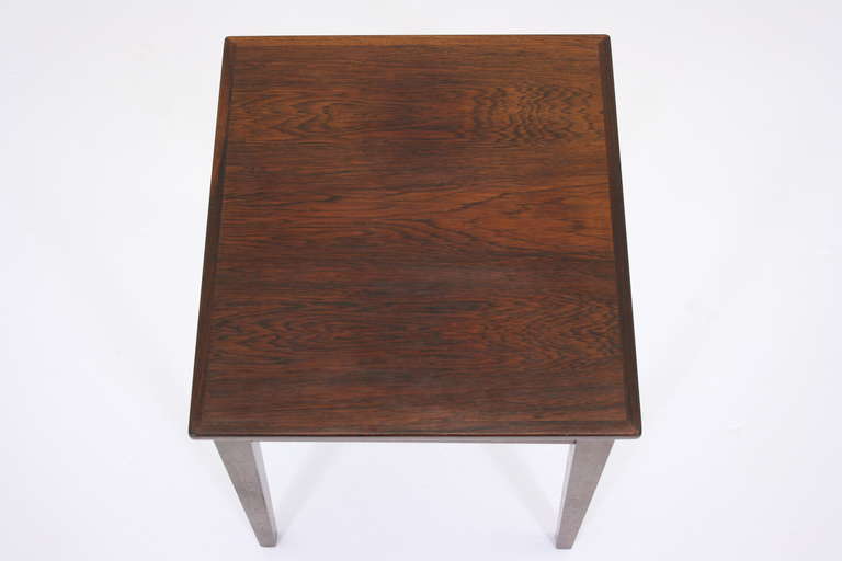 Danish Modern Rosewood & Tiled Nesting Tables 2