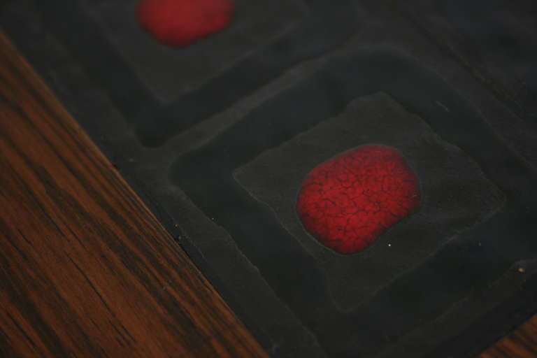 Danish Modern Rosewood & Tiled Nesting Tables 5