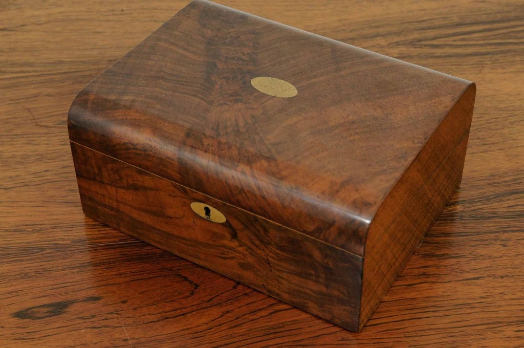 Victorian Walnut Writing Slope / Lap Desk