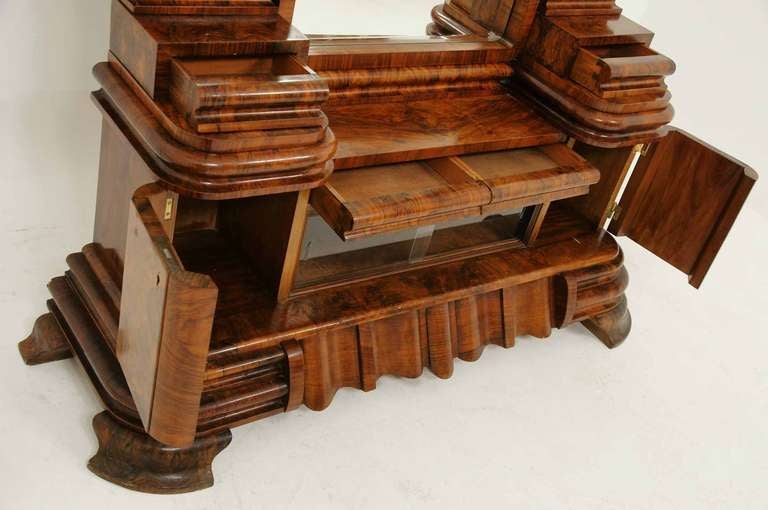 Art Deco Hungarian Walnut Dressing Chest