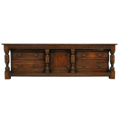 Antique Victorian Oak Sideboard / Server