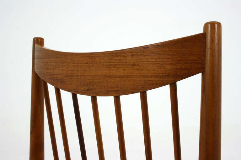 Beautiful Set of Four Teak Dining Chairs by Arne Vodder In Excellent Condition In Vancouver, BC