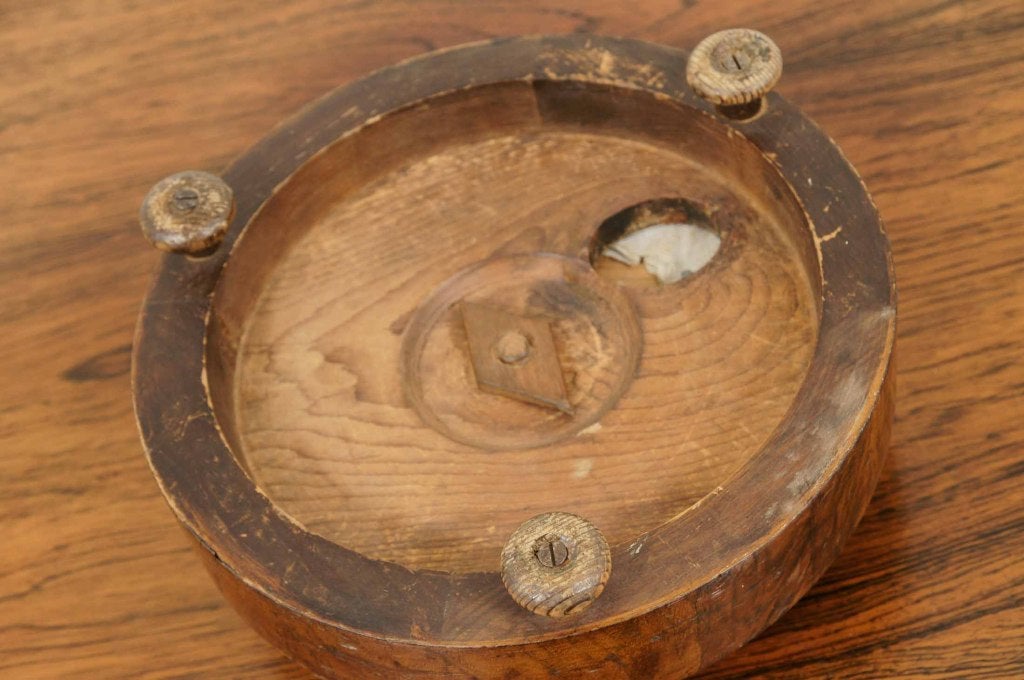 Mahogany Victorian Circular Walnut Footstool