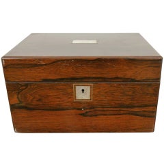 Victorian Rosewood Jewelry / Toilet Box