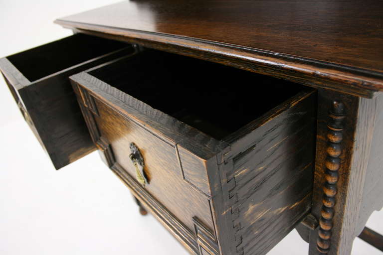 20th Century Antique Scottish Petite Oak Welsh Dresser, Buffet and Hutch, Sideboard