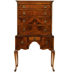 Antique Elegant Queen Anne Style Dresser