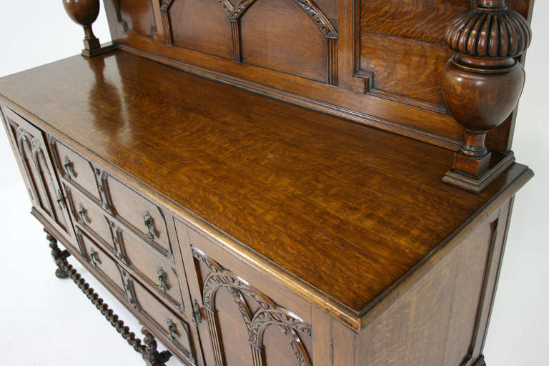 golden oak sideboard