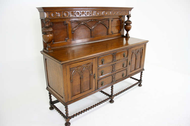 antique scottish sideboard