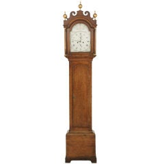 Antique English Oak Long Case Clock