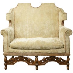 20th Century Walnut Framed "William and Mary" Design Sofa