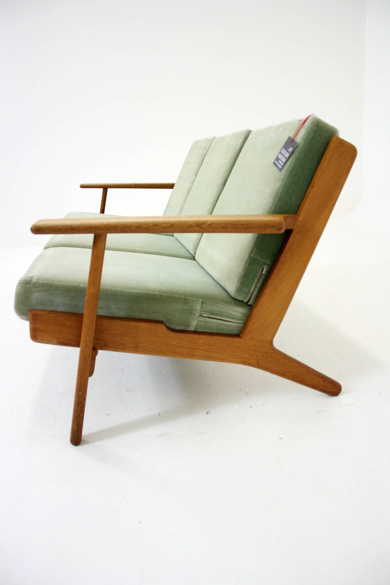 Scandinavian Modern Danish Mid-Century Modern Oak GE-290 Sofa by Hans Wegner for GETAMA