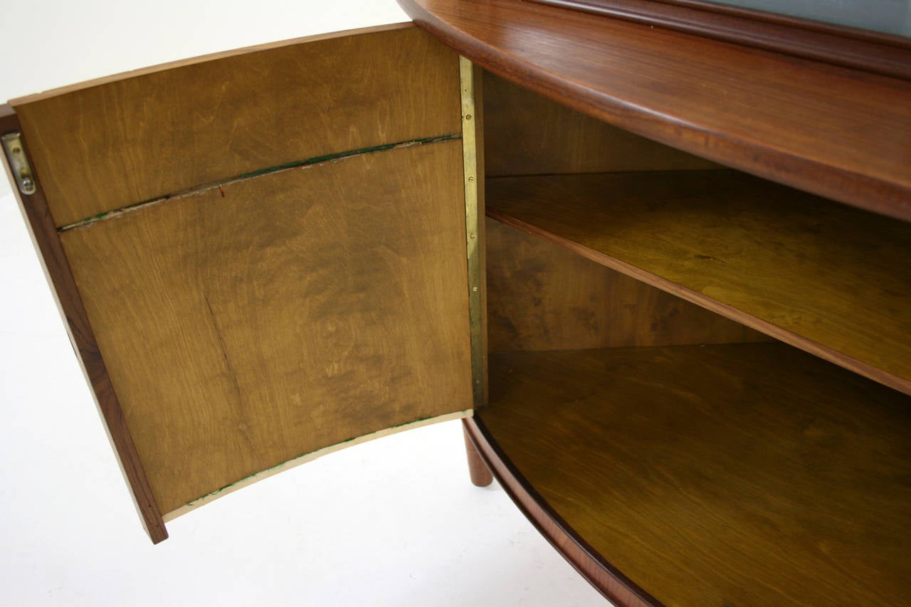 Danish Mid-Century Modern Teak Corner Cabinet or Bar Cupboard 2