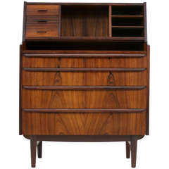Vintage Rosewood Secretary Desk Bureau 302-99