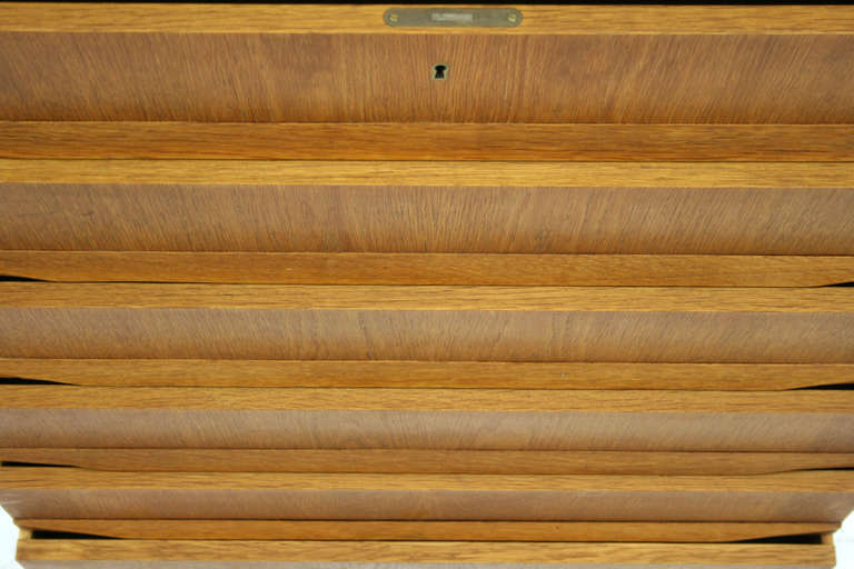Danish Modern 6 Drawer Oak Dresser 302-24 1