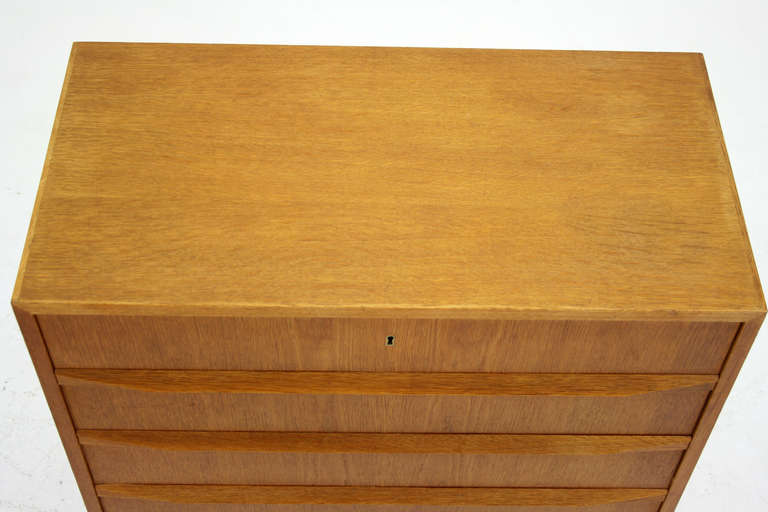 Danish Modern 6 Drawer Oak Dresser 302-24 2