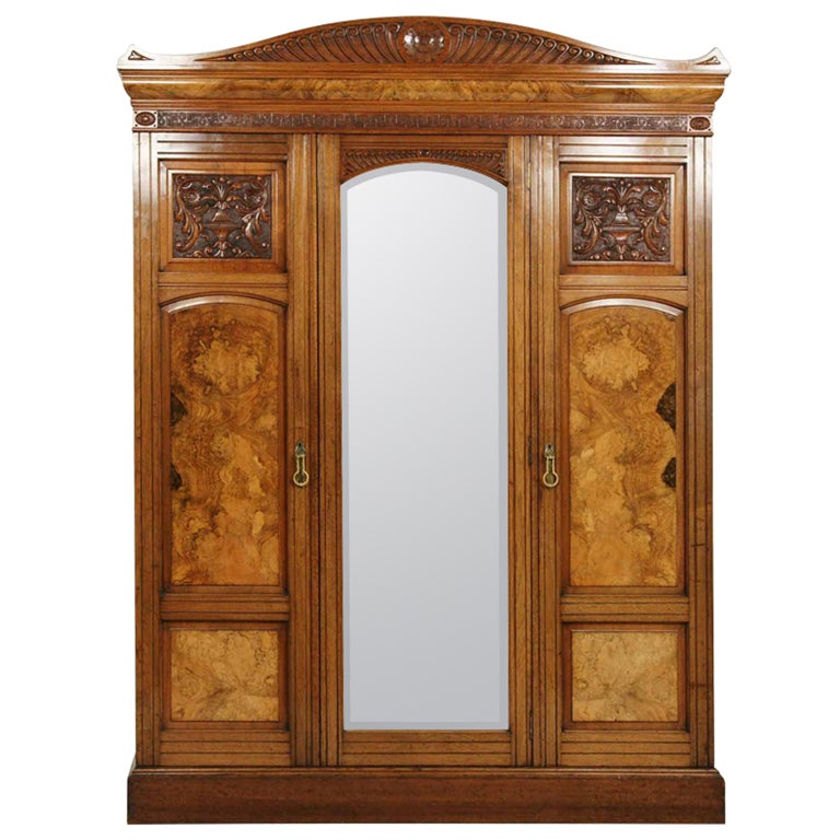 Large Triple Door Victorian Armoire at 1stDibs