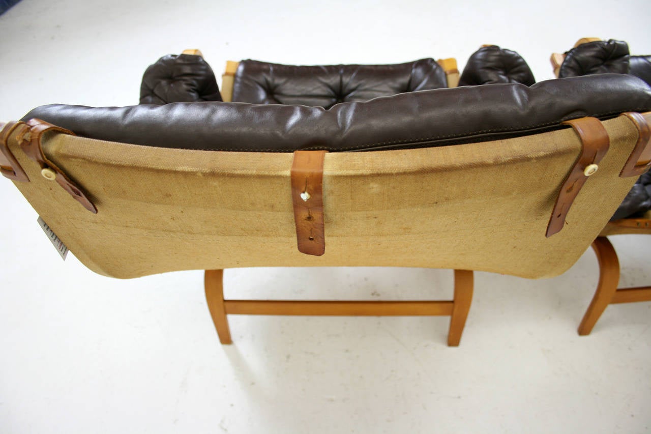 Mid-20th Century Danish Mid-Century Modern Pair of Pernilla Chairs by Bruno Mathsson