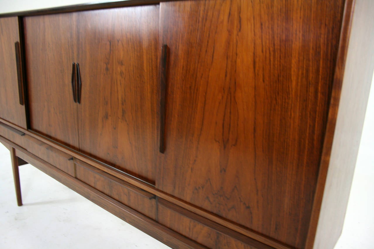 Danish Mid-Century Modern Rosewood Sideboard or Dry Bar 1
