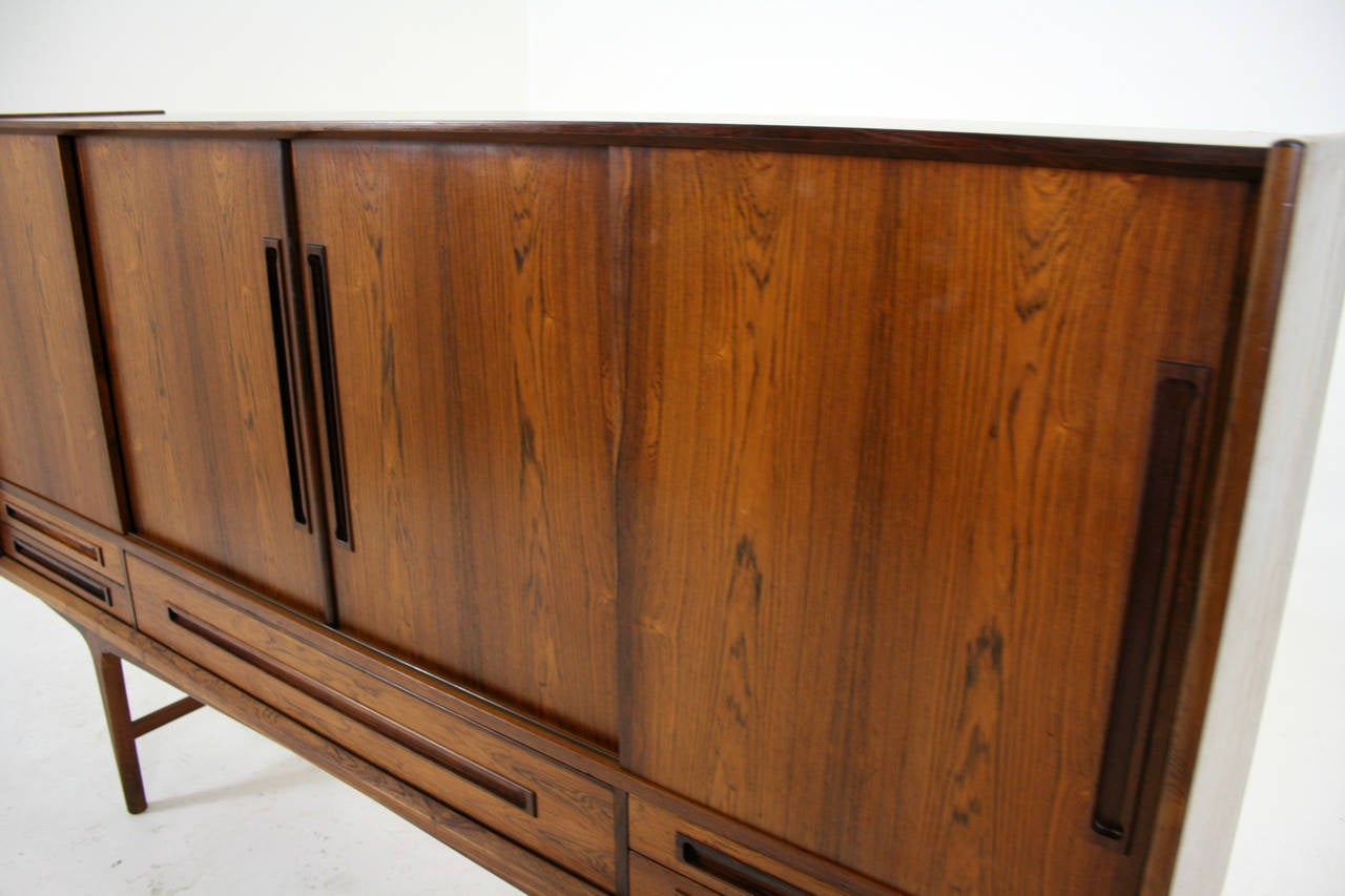 Danish Mid-Century Modern Rosewood Sideboard or Credenza 1