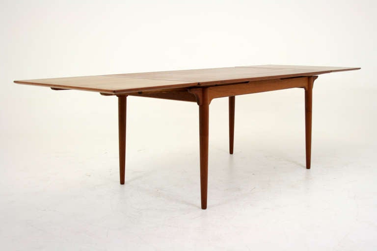 Teak Dining Table by Omann Junior In Good Condition In Vancouver, BC