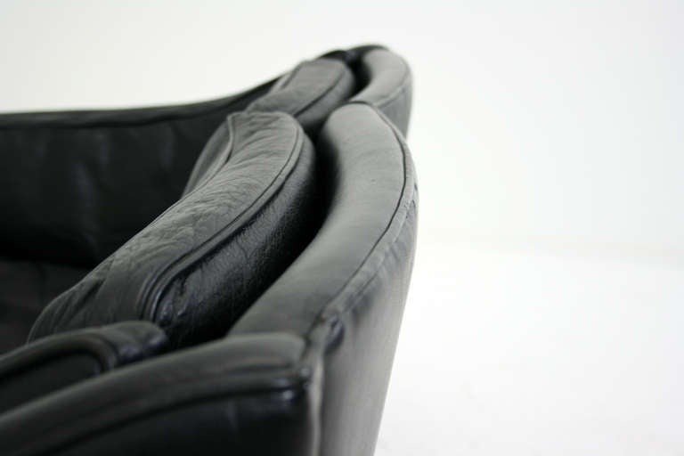 Mid-20th Century Danish Leather Sofa