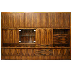 (C2123) Danish Modern Rosewood Wall Unit