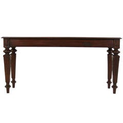 Antique Scottish, Walnut Victorian Console, Hall or Server Table